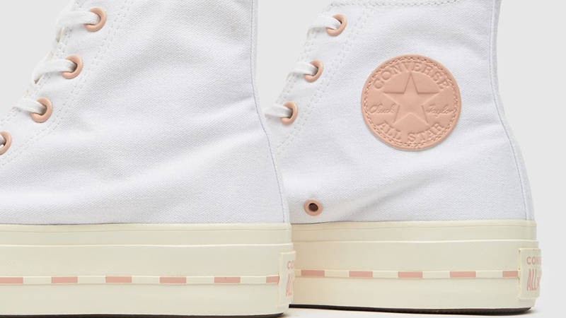 Converse Chuck Taylor Crafted Platform High White Pink