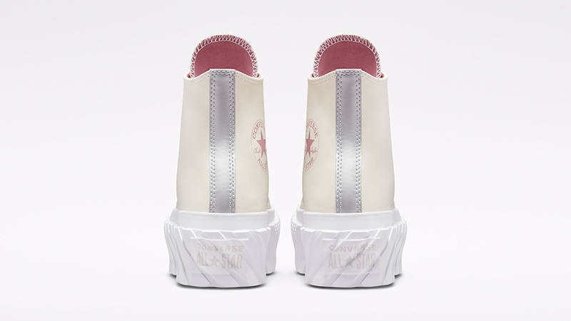 Converse Chuck Taylor Lift 2X Platform Metallic Pink White