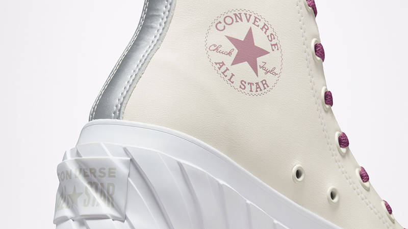Converse Chuck Taylor Lift 2X Platform Metallic Pink White