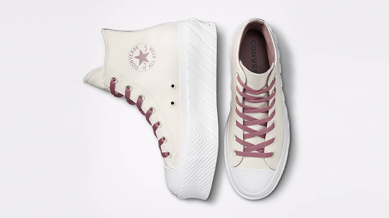 Converse Chuck Taylor Lift 2X Platform Metallic Pink White