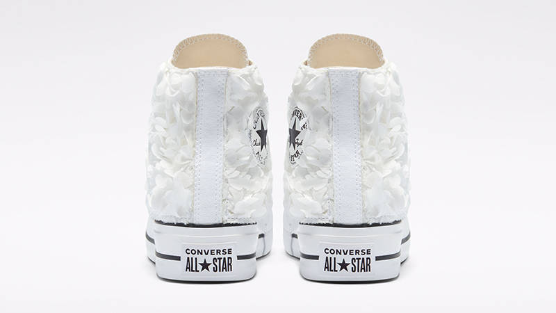 Converse Chuck Taylor Platform Flower Petals High White