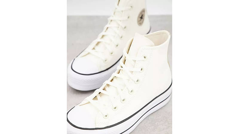 High top converse off on sale white