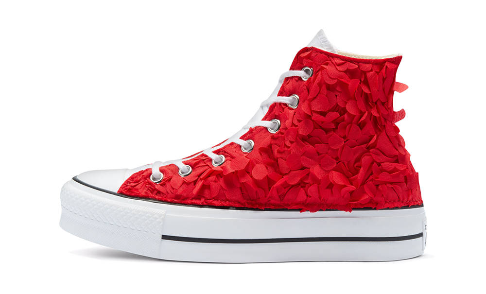 Converse Chuck Taylor Platform Flower Petals High Red Where To