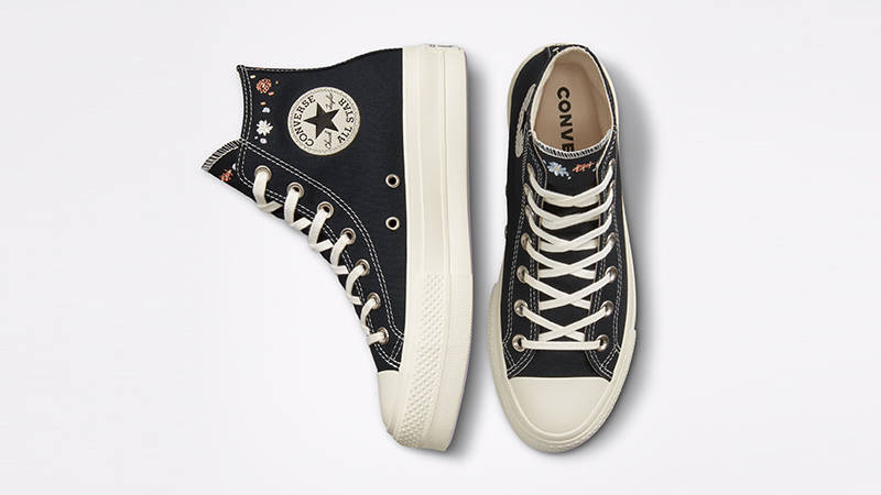 Converse Chuck Taylor Floral Platform High Black Multi
