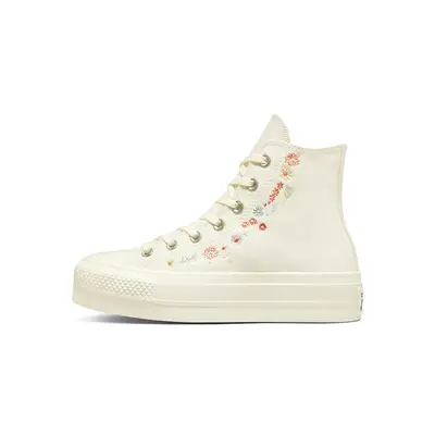 White sales floral converse