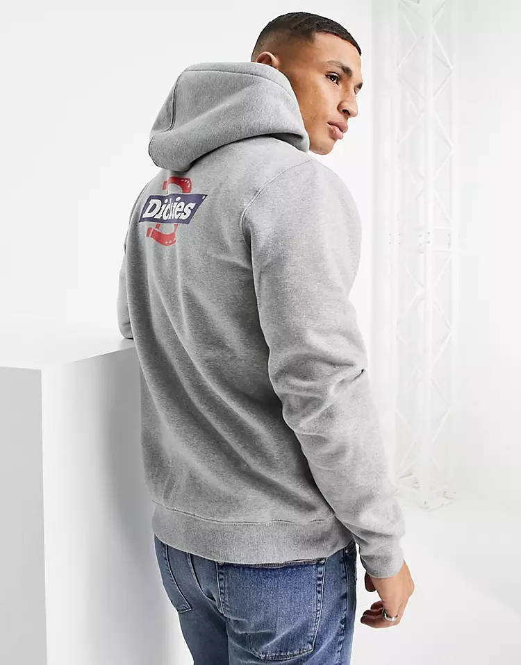 Dickies Ruston Hoodie Grey Back
