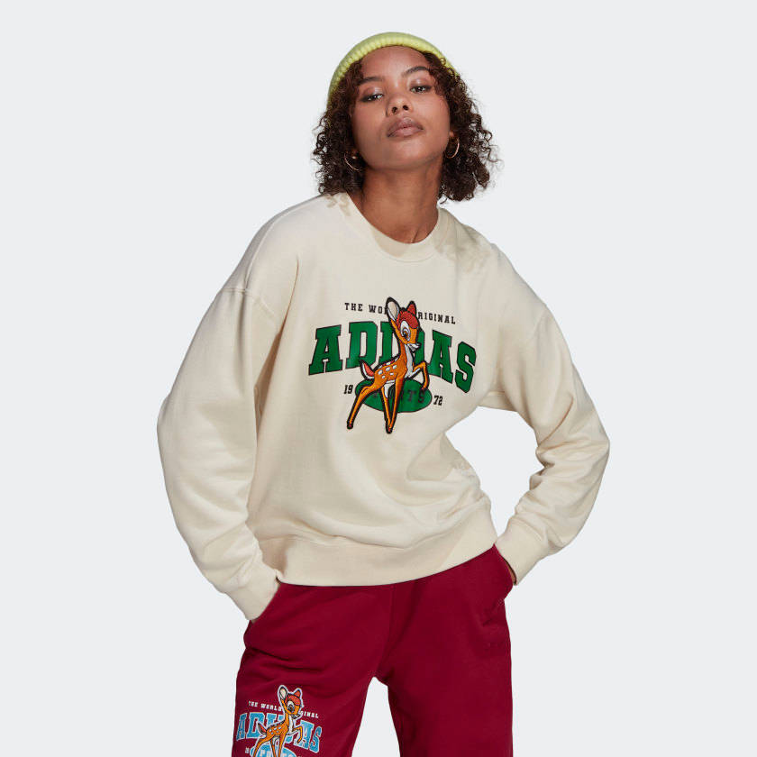 Disney_Bambi_Graphic_Sweatshirt_White_HD2754_21_model (1)