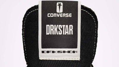 DRKSHDW Rick Owens x Converse DRKSTAR Chuck 70 Black Egret Tongue