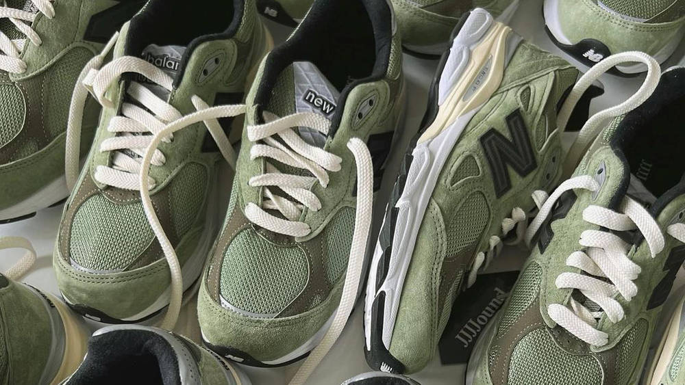 Image via JJJJound JJJJound x New Balance 990v3 Green