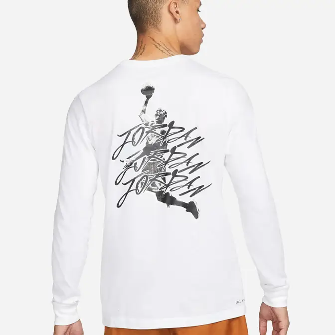 jordan long sleeve white