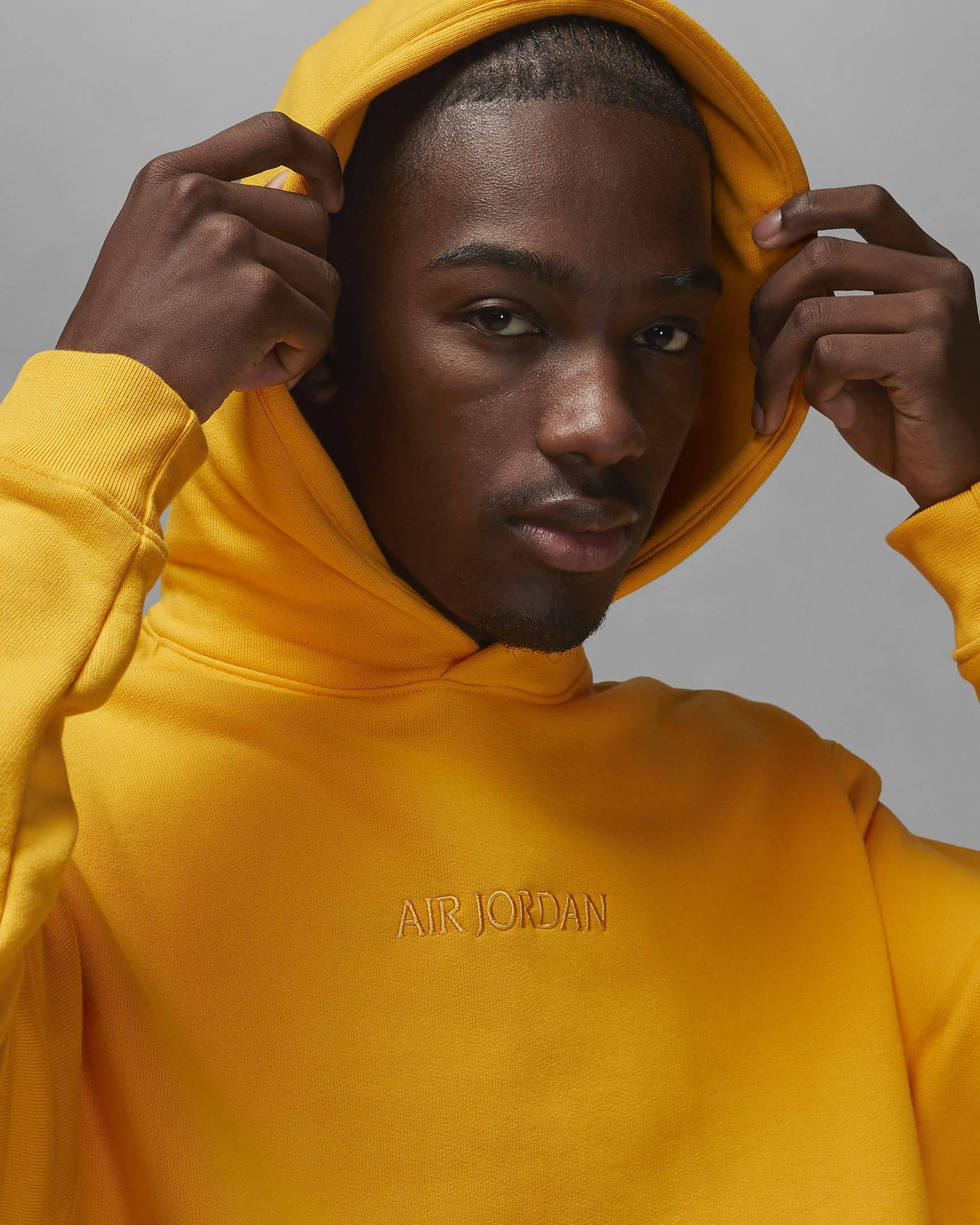 yellow jordan hoodie mens