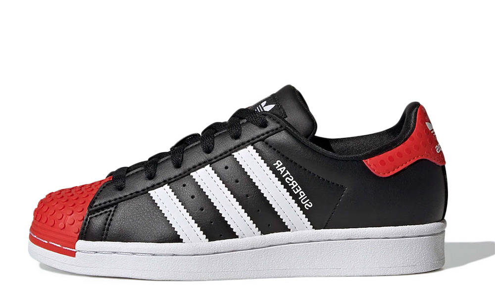 LEGO x adidas Superstar Black White Red
