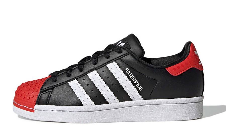 LEGO x adidas Superstar Black White Red | Where To Buy | GX3382 | The ...