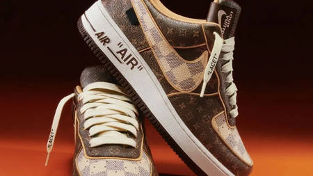 The First Louis Vuitton x Nike Air Force 1 Sold For Over $350,000 at Auction