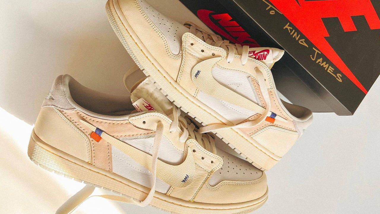 LeBron James Flexes the Off-White x Air Jordan 1 Low Custom