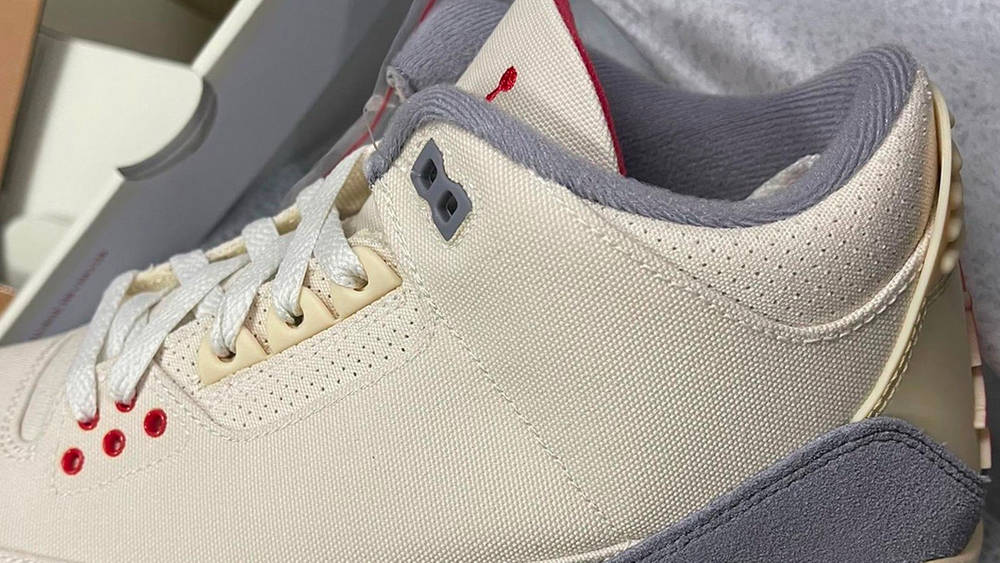 Image via unbreakablekicks Air Jordan 3 "Muslin"