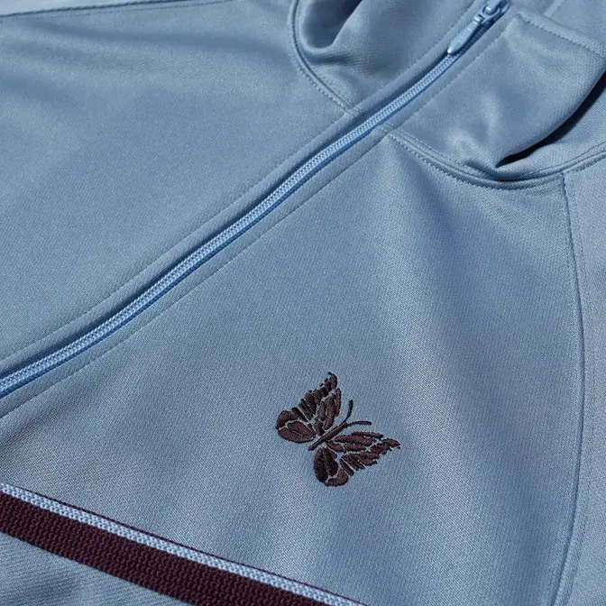monogram print quiled jacket Jacket Sax Blue Detail 2