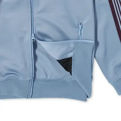 Needles Poly Smooth Track Jacket Sax Blue Detail