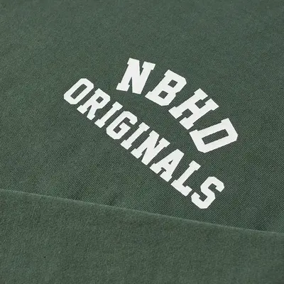 A BATHING APE® Team Logo-print T-shirt Long Sleeve T-Shirt Green Detail