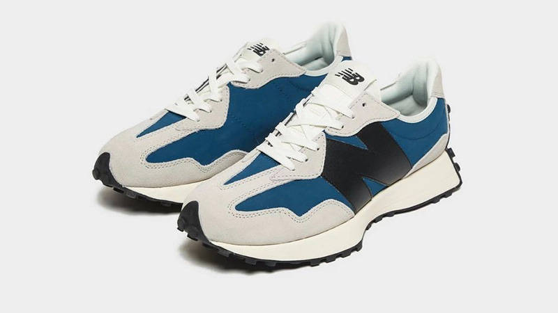 New Balance 327 Grey Navy Black front