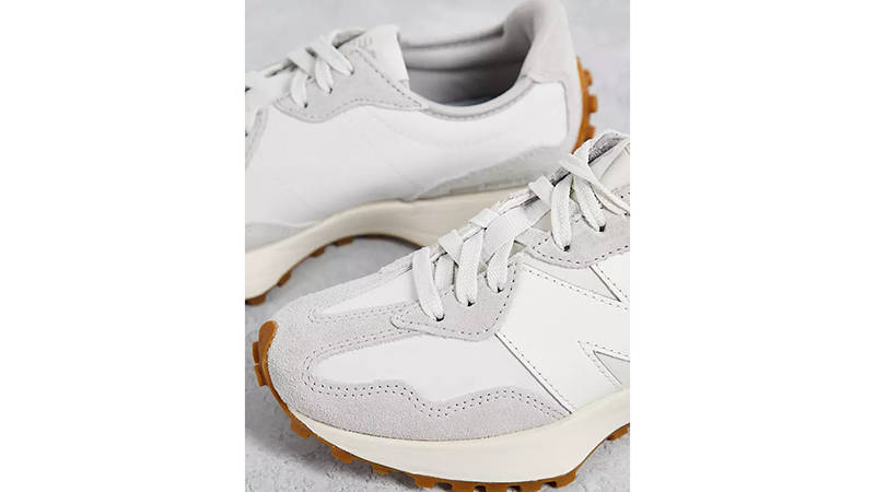New Balance 327 White Grey Suede