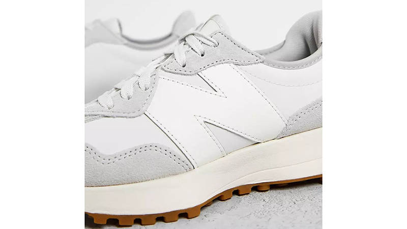 New Balance 327 White Grey Suede