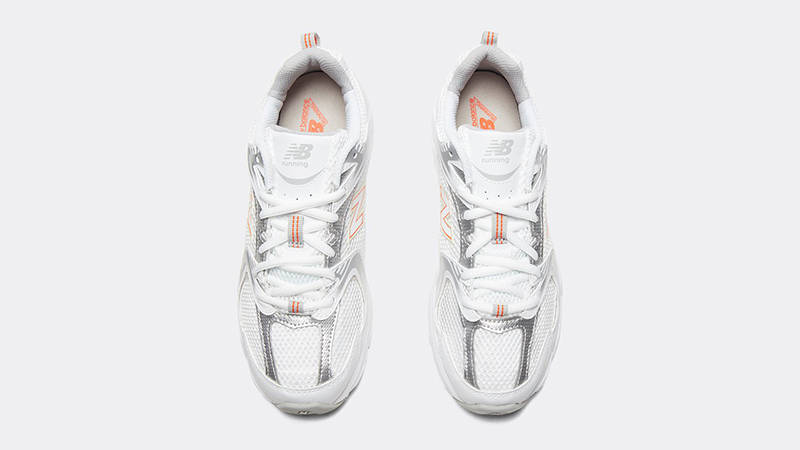 New Balance 530 White Silver Orange 