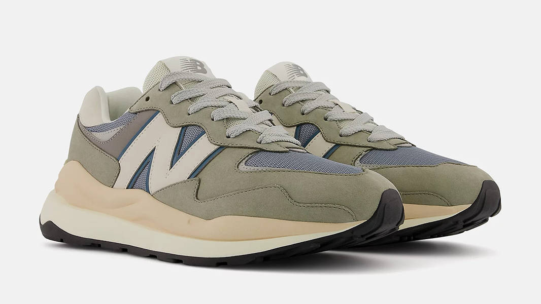New Balance 57-40 Vetiver Mallard Blue M5740LLG Side