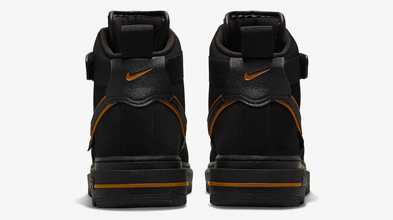 Nike Air Force 1 Boot Cordura Black Gold Back