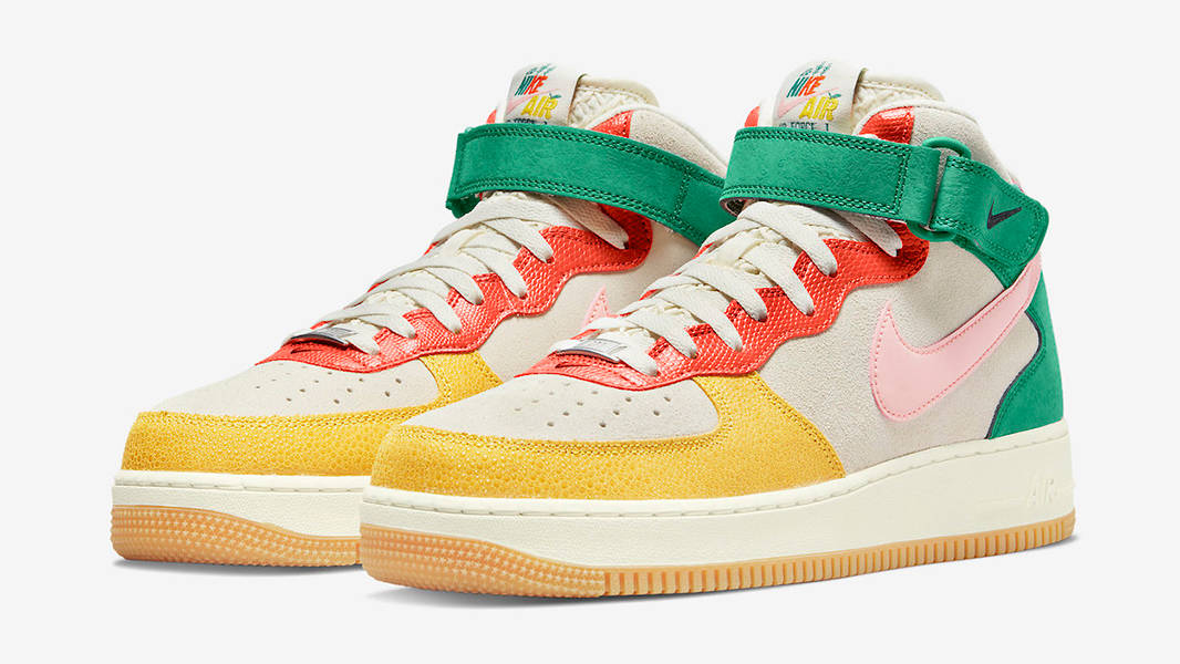 Nike Air Force 1 Mid Coconut Milk Multi DR0158-100 Side
