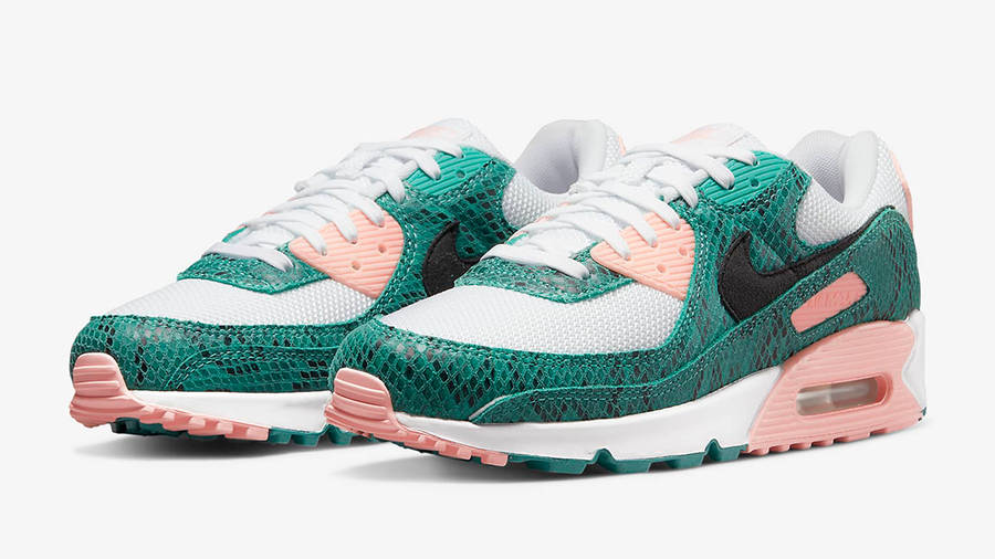 Nike Air Max 90 Green Snakeskin DR8575-300 Side