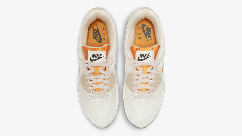 Nike Air Max 90 White Orange DQ8593-001 middle