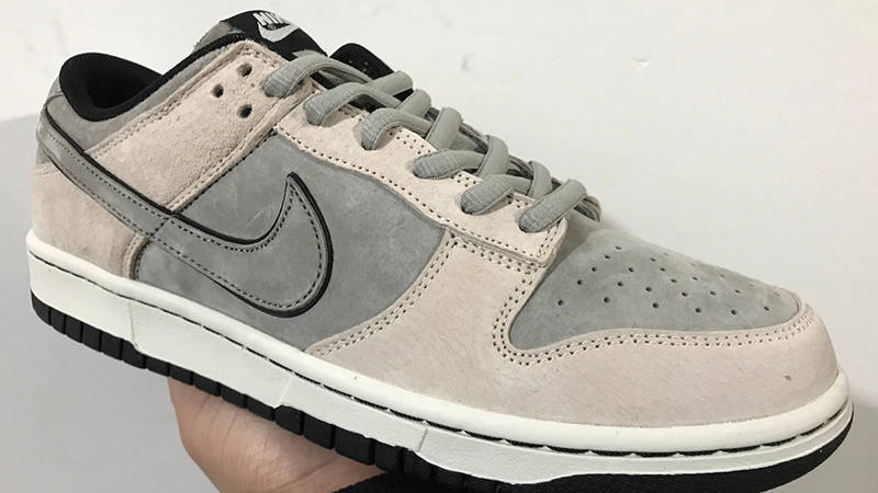 Nike Dunk Low Grey Suede Side 2