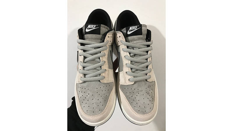 Nike Dunk Low Grey Suede Top