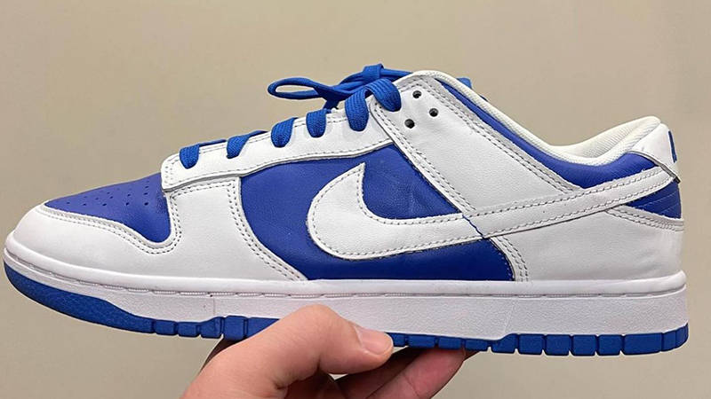 Nike Dunk Low White Blue Side