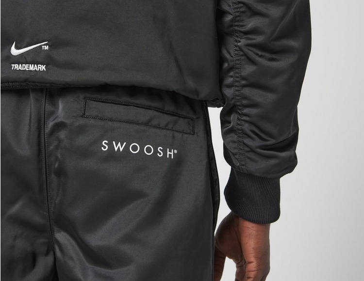 Nike Mega Swoosh Satin Jogger Black Detail