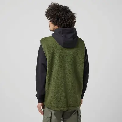 Nike Sherpa Vest Green Back