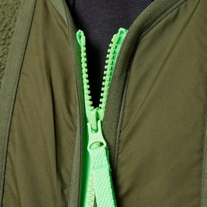 Nike Sherpa Vest Green Detail 3