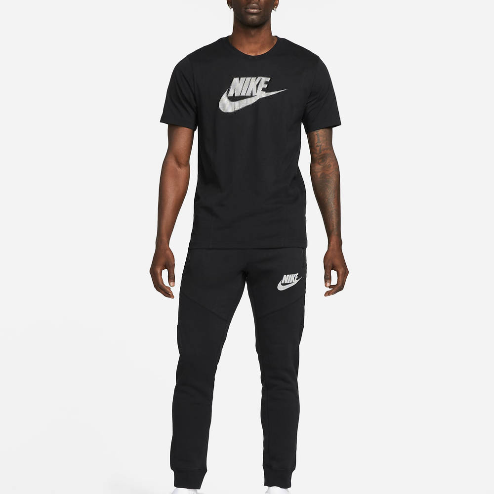 Nike Sportswear Brushed-Back Fleece Trousers - Black | The Sole Supplier