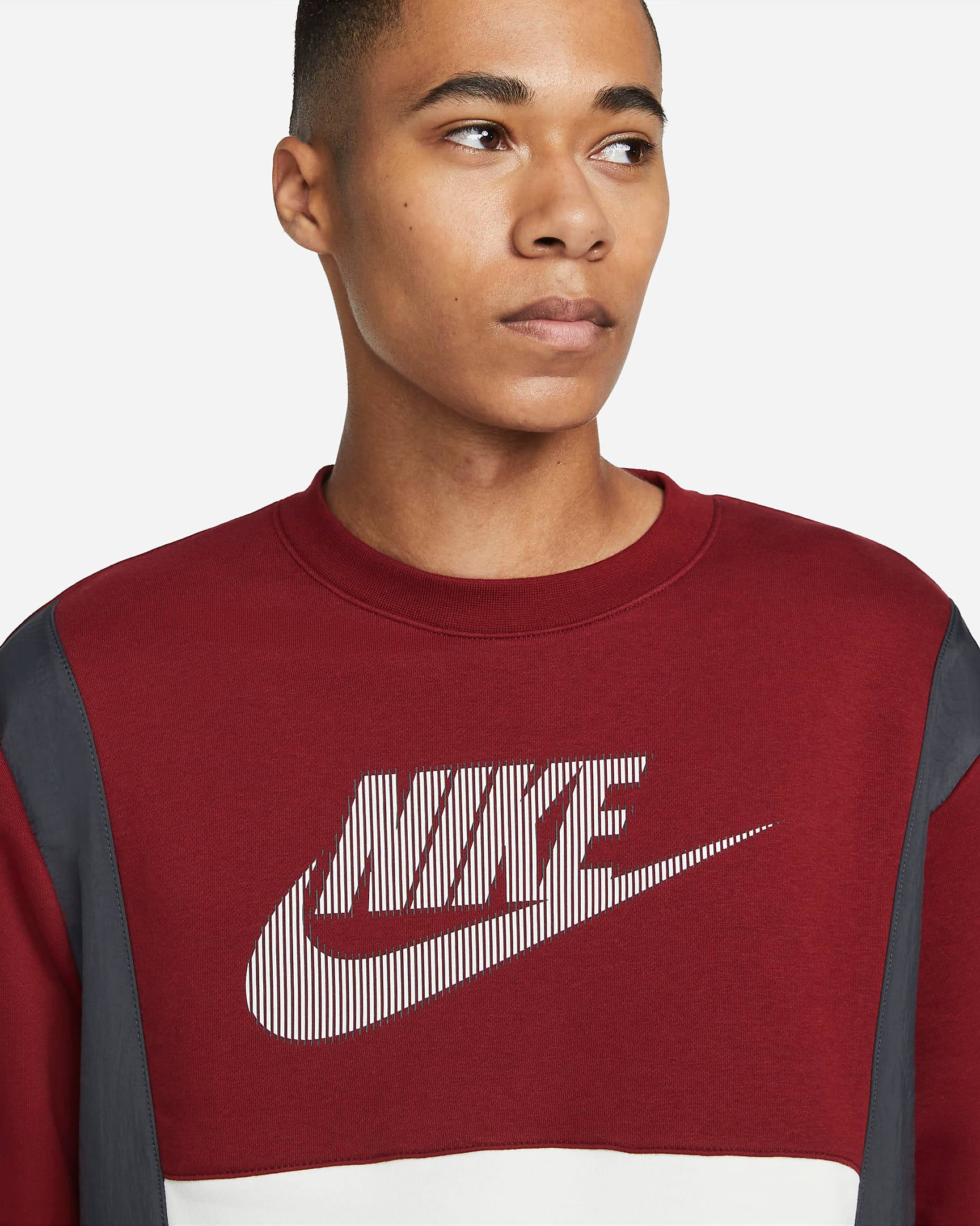 nike hybrid fleece sweatshirt