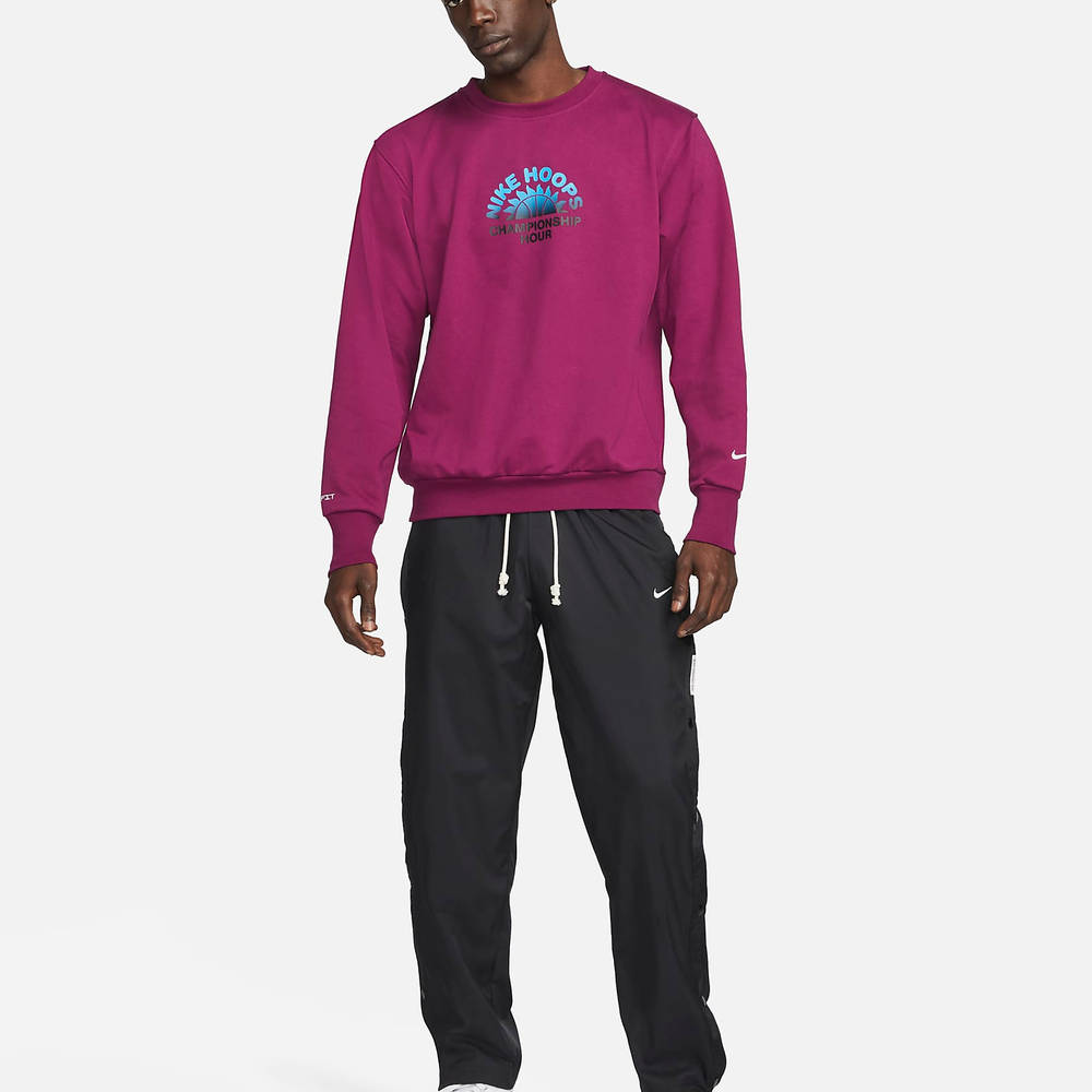Nike Standard Issue Basketball Crew Sweatshirt - Sangria | The 