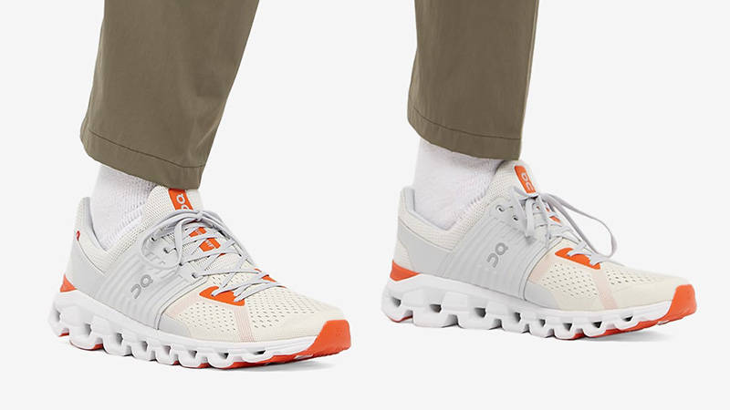 On Running Cloudswift White Flame on foot main