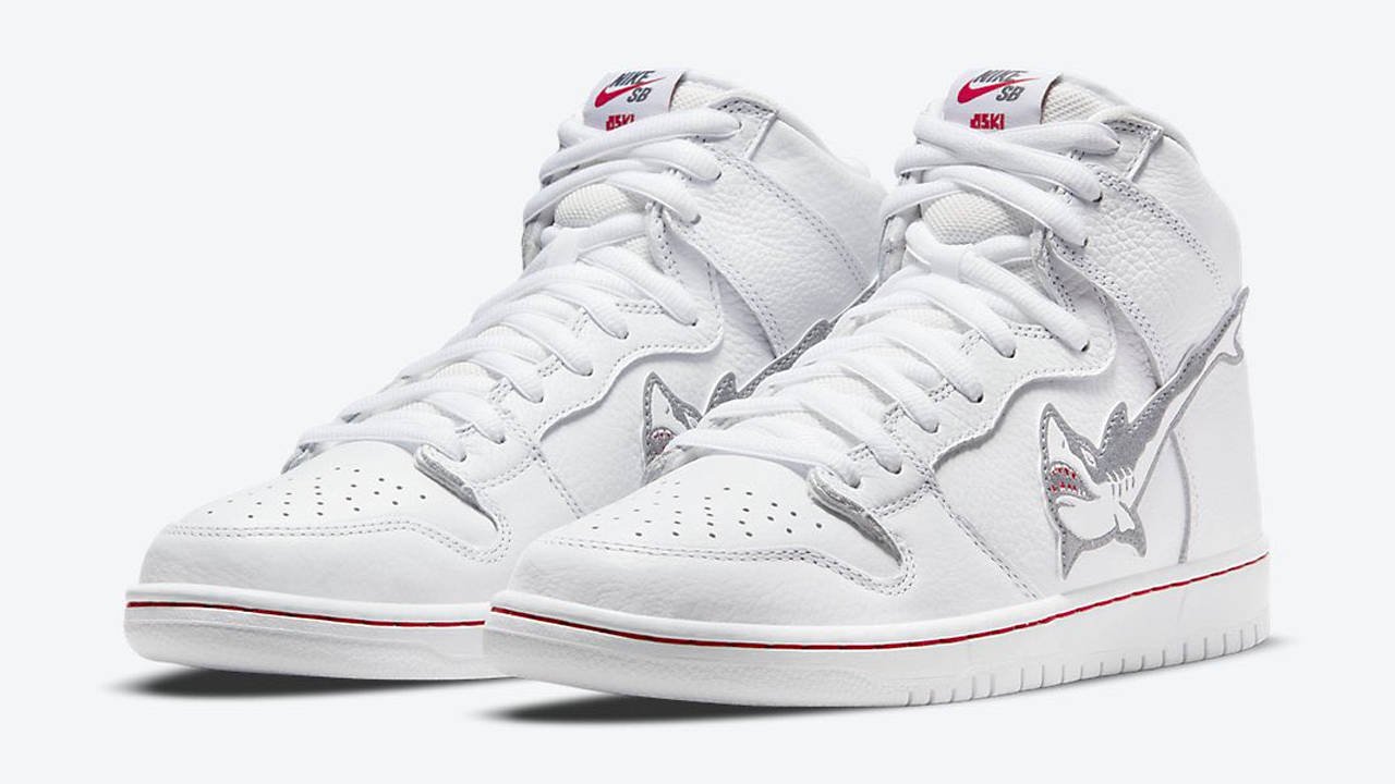 Oski x Nike SB Dunk High "Great White Shark"