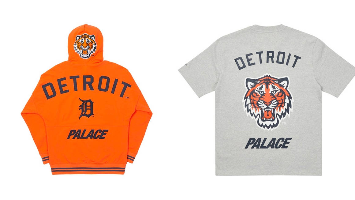 Palace x Detroit Tigers New Era Coach Jacket Orange