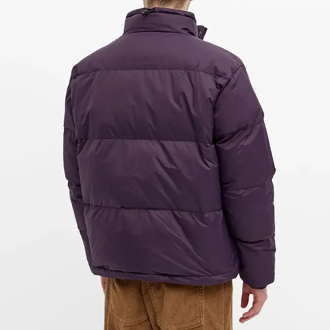 Polar Skate Co. Basic Puffer Jacket Dark Violet Back
