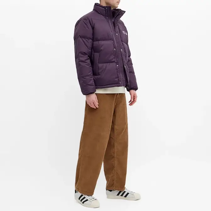 Polar Skate Co. Basic Puffer Jacket Dark Violet Full