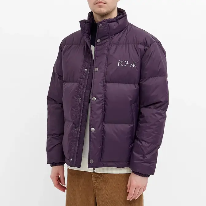 Polar Skate Co. Basic Puffer Jacket Dark Violet