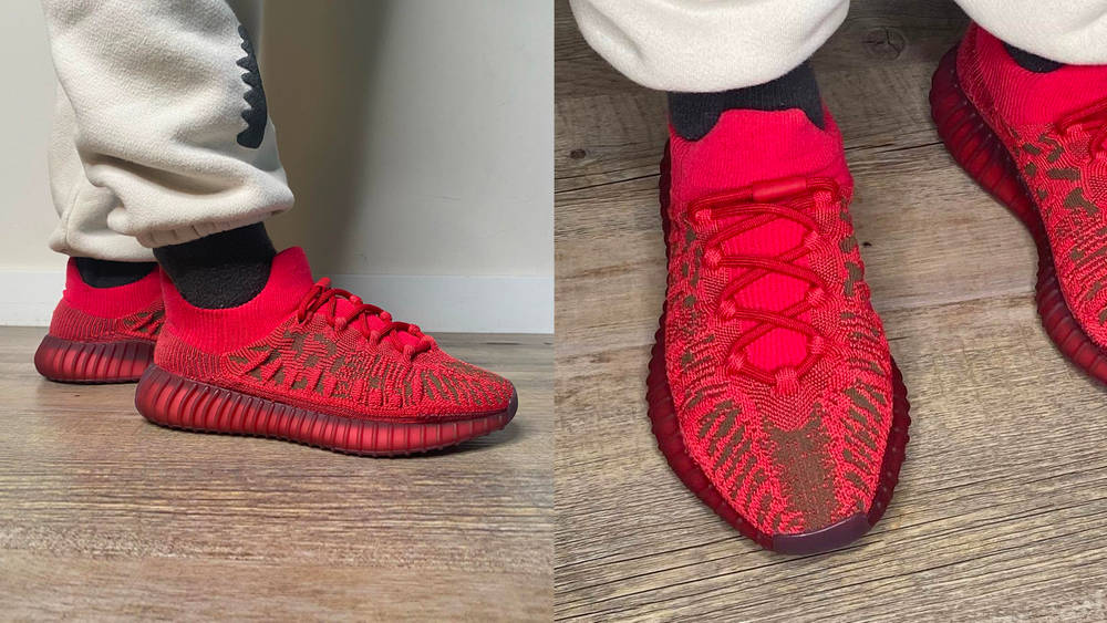 Image via jadagreat38 Yeezy Boost 350 V2 CMPCT "Slate Red"!