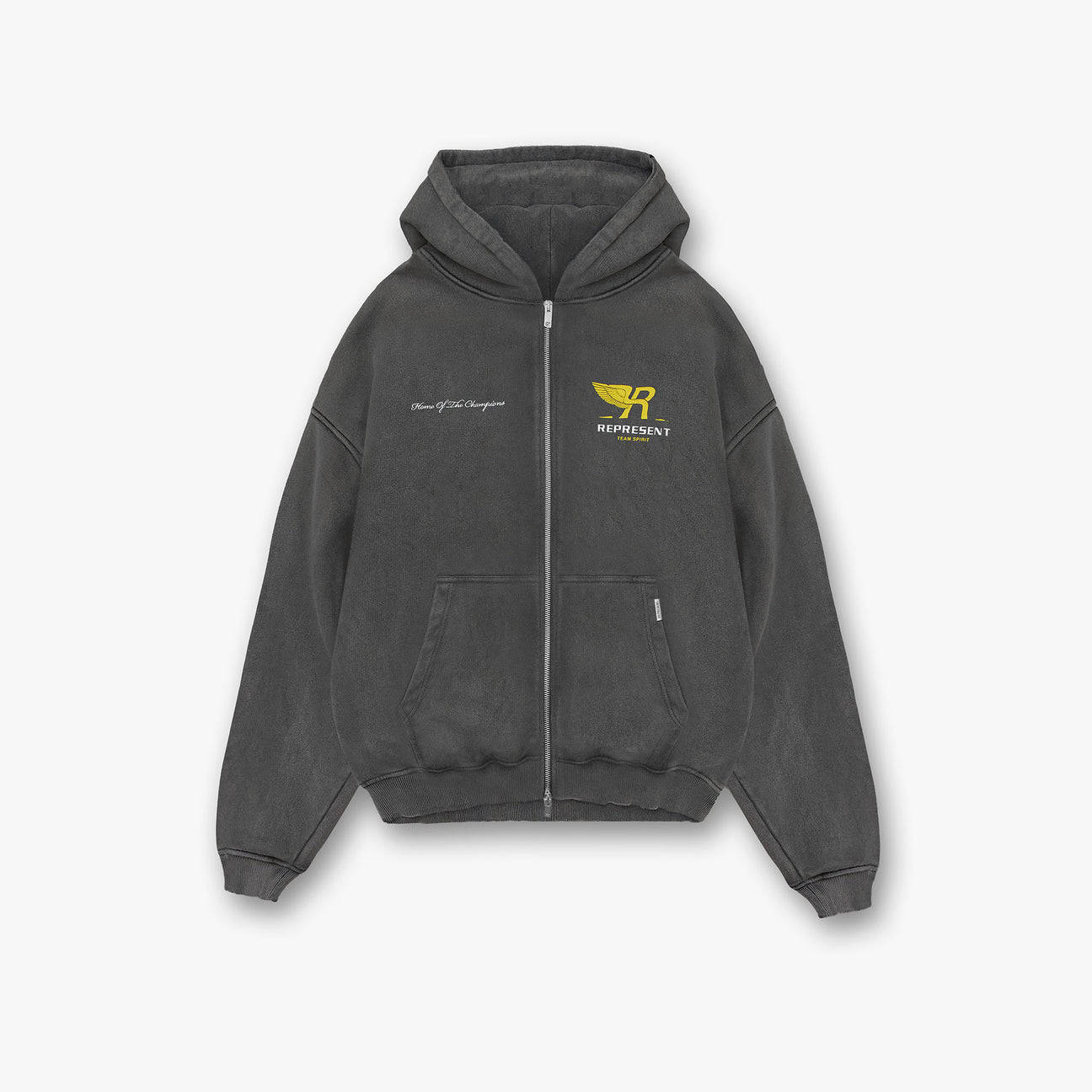 Zip Front Team Spirit Sweatshirt Represent Team Spirit Hoodie