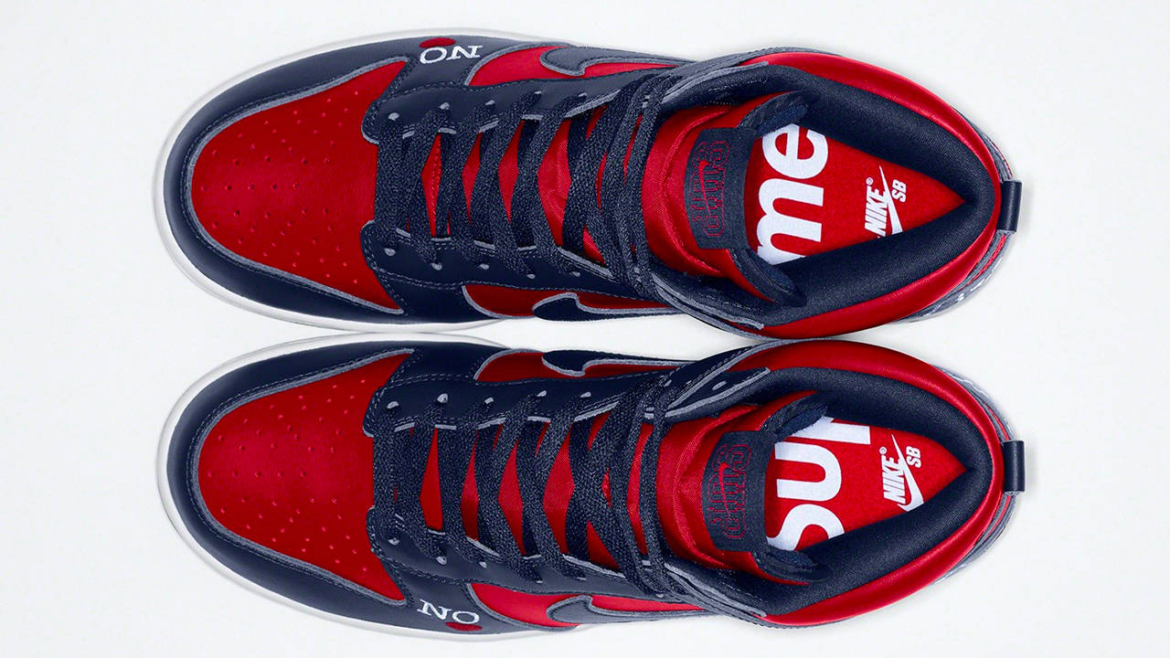 The Supreme x Nike SB Dunk High "By Any Means" Gets Officially Unveiled